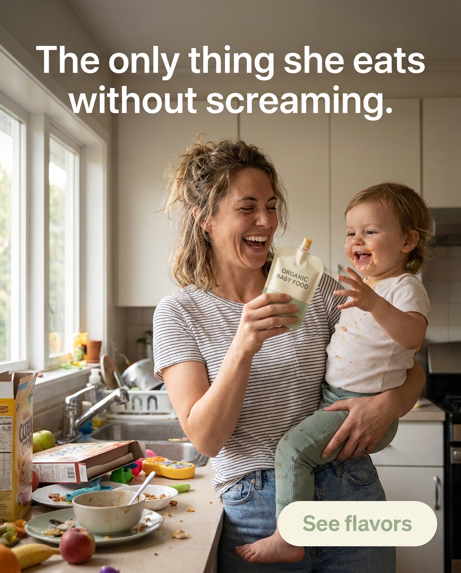 The only thing she eats without screaming.