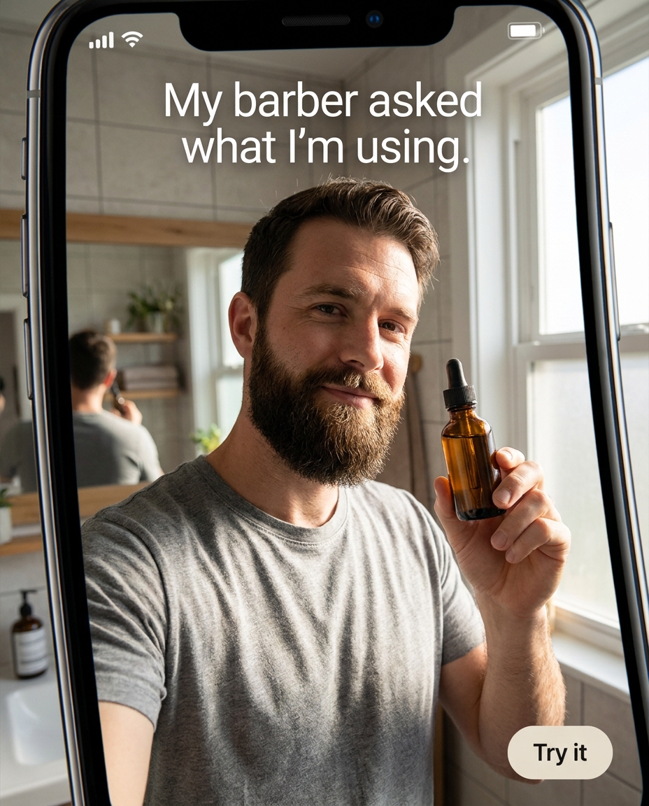 My barber asked what I'm using.