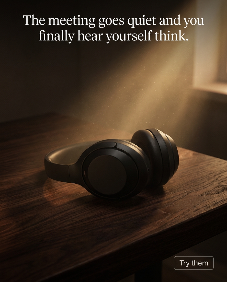 The meeting goes quiet and you finally hear yourself think.