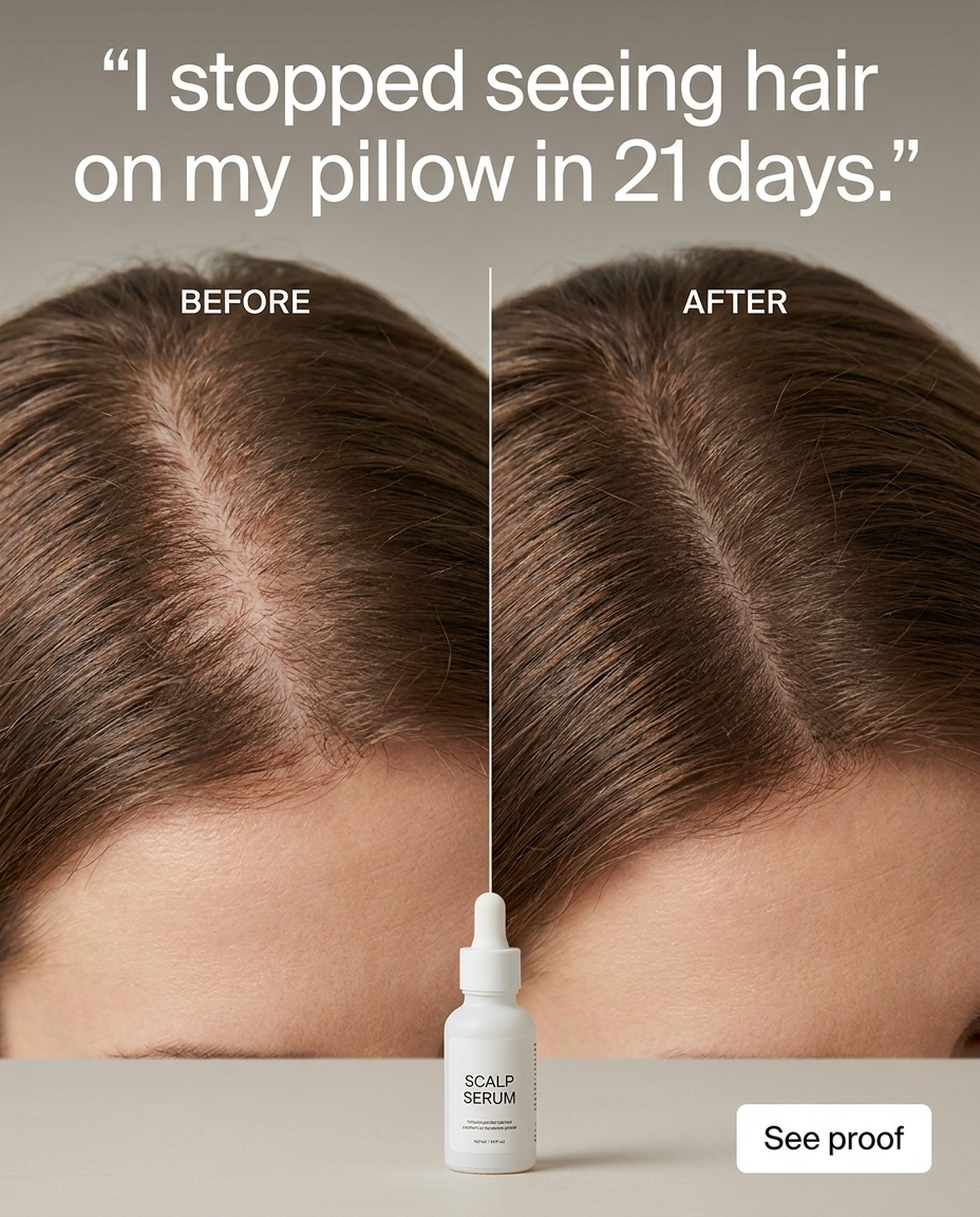 I stopped seeing hair on my pillow in 21 days.