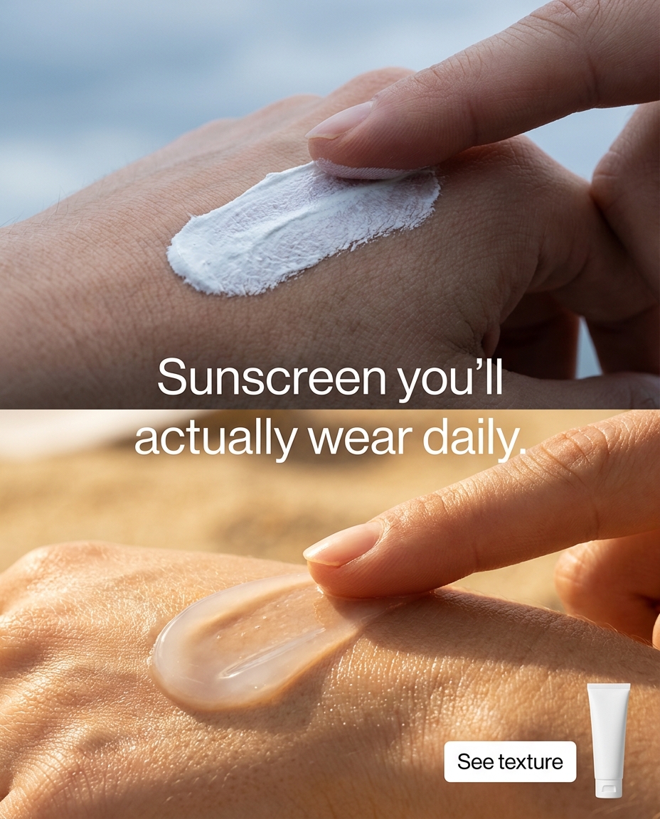 Sunscreen you'll actually wear daily.